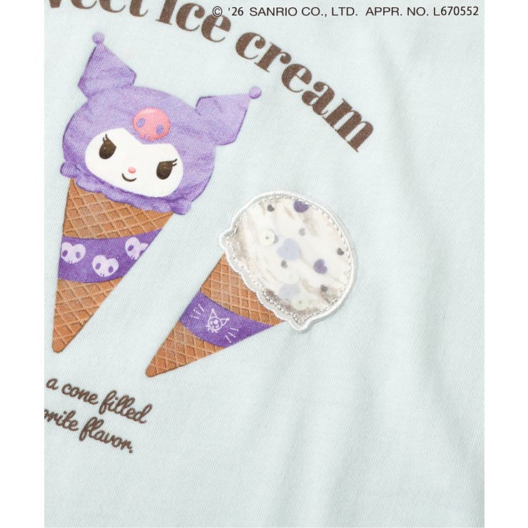 【マイメロディ＆クロミ】WEB限定 アイスクリームTシャツ 接触冷感 | F.O.Online Store | 詳細画像10 