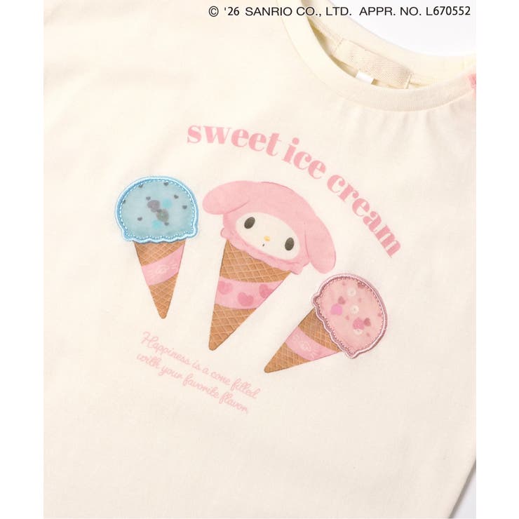 【マイメロディ＆クロミ】WEB限定 アイスクリームTシャツ 接触冷感 | F.O.Online Store | 詳細画像3 