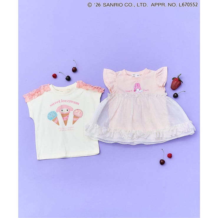【マイメロディ＆クロミ】WEB限定 アイスクリームTシャツ 接触冷感 | F.O.Online Store | 詳細画像5 