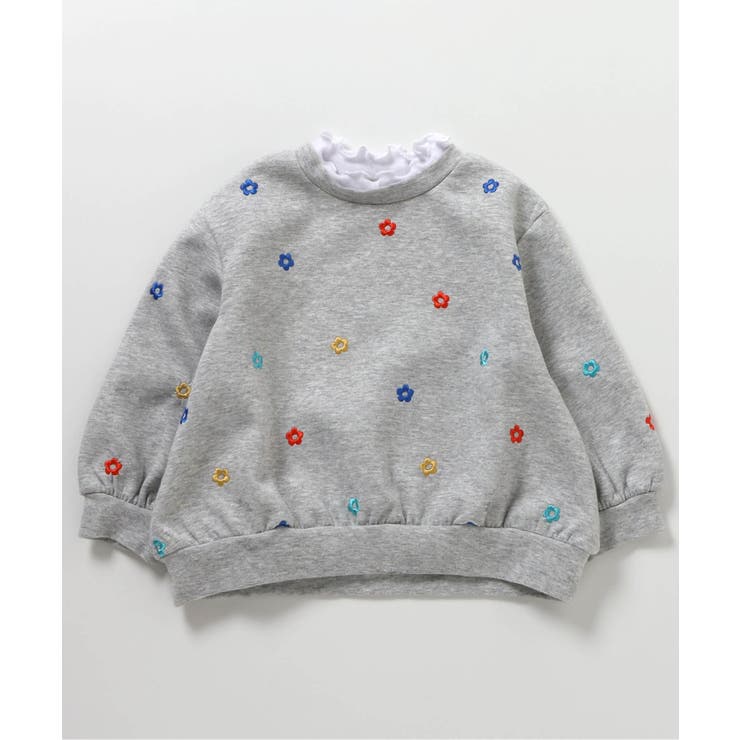 アソート総柄刺繍レイヤードトレーナー | F.O.Online Store | 詳細画像1 