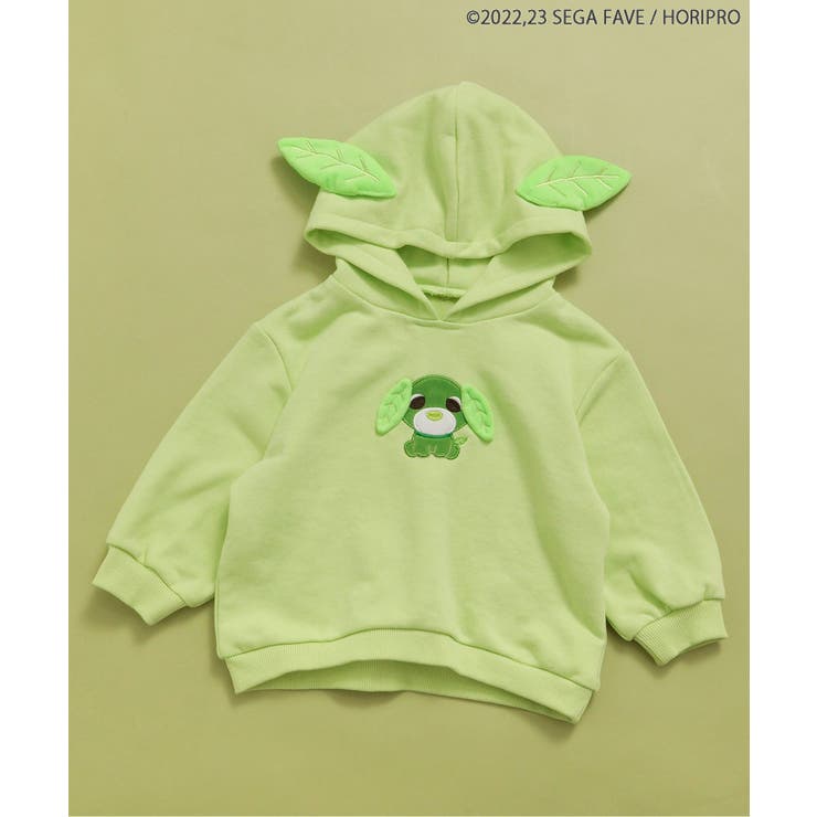 グリーン | WEB限定 お茶犬フード耳付きパーカー | F.O.Online Store