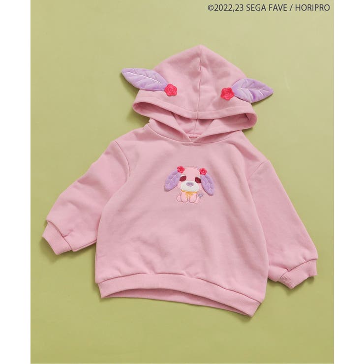 ピンク | WEB限定 お茶犬フード耳付きパーカー | F.O.Online Store