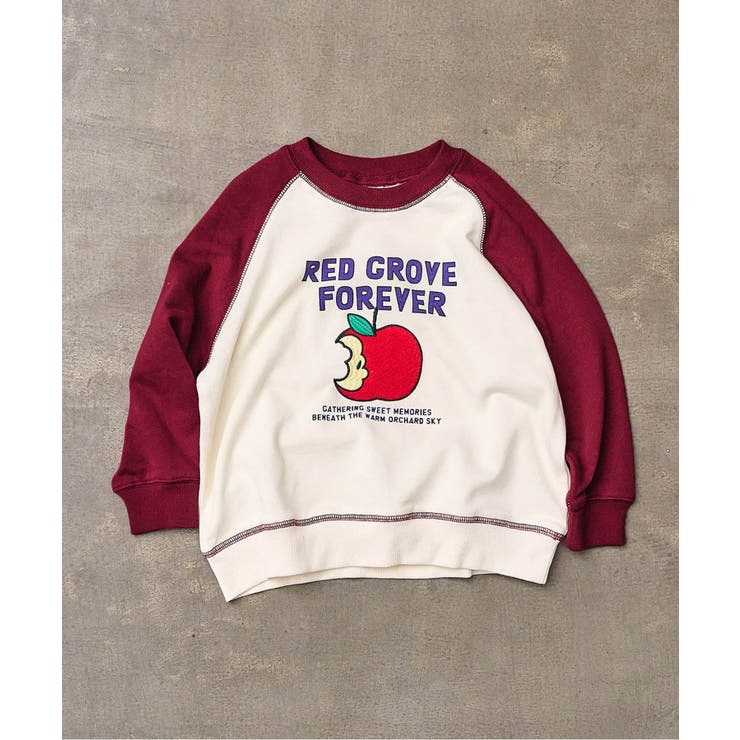 エンジ | ラグランサガラモチーフトレーナー  | F.O.Online Store