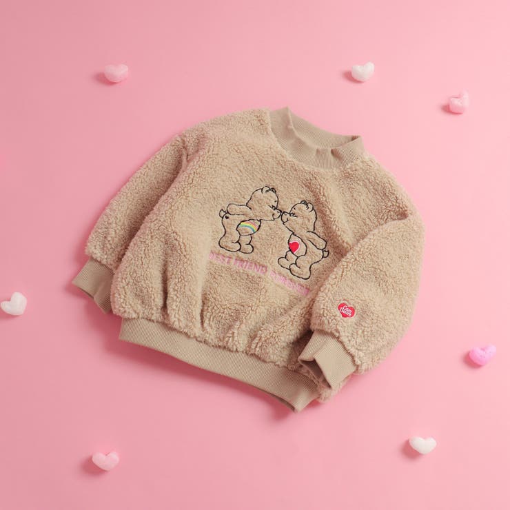 NET別注 ケアベア ボア刺繍トレーナー[品番：FOKK0011873]｜F.O.