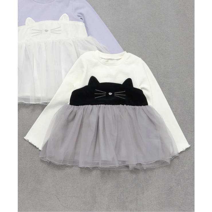 ネコモチーフチュールドッキングトップス | F.O.Online Store | 詳細画像1 