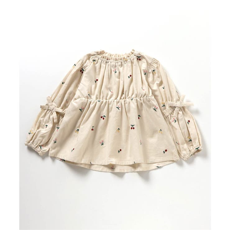 【リンク】袖リボンハート・さくらんぼ刺繍チュニック_RP | F.O.Online Store | 詳細画像2 