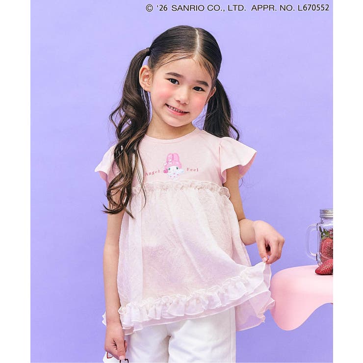 ピンク | 【マイメロディ＆クロミ】WEB限定 キラキラプリントチュニック 接触冷感 | F.O.Online Store