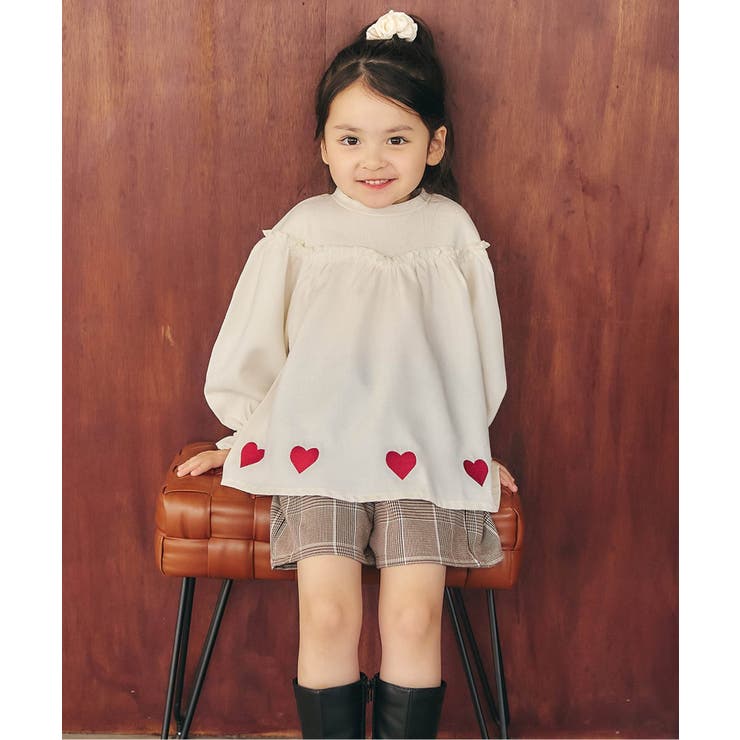 リブドッキングハート刺繍チュニック  | F.O.Online Store | 詳細画像11 
