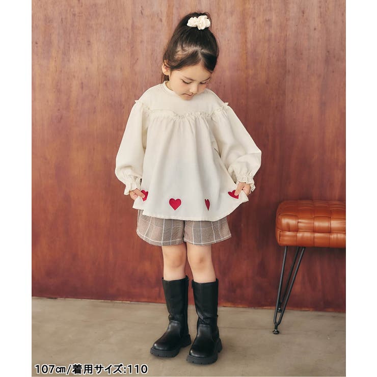 リブドッキングハート刺繍チュニック  | F.O.Online Store | 詳細画像9 