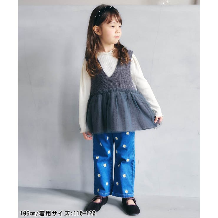 チュールペプラムニットベスト | F.O.Online Store | 詳細画像5 