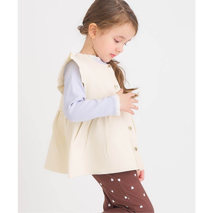 ペプラムフリルニットベスト | F.O.Online Store | 詳細画像1 