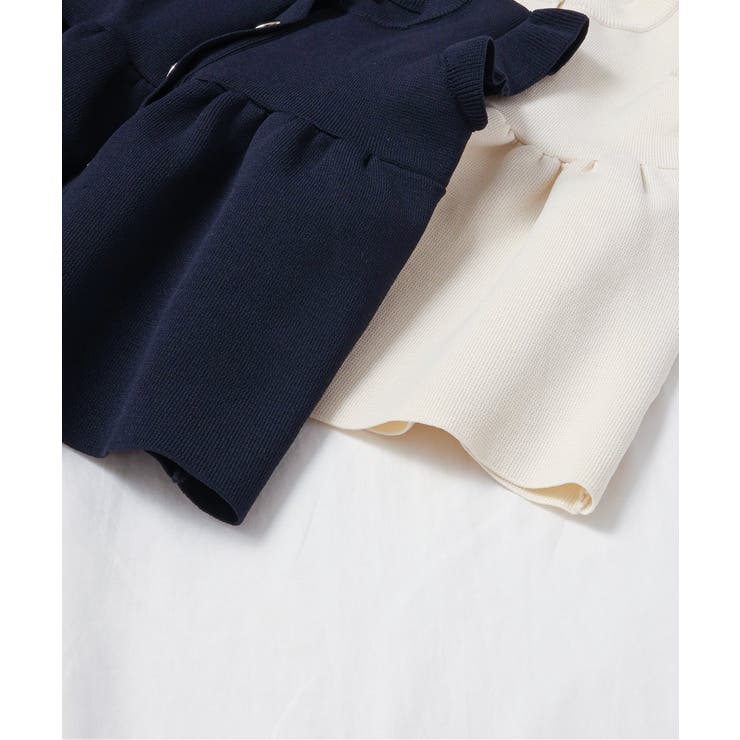 ペプラムフリルニットベスト | F.O.Online Store | 詳細画像17 