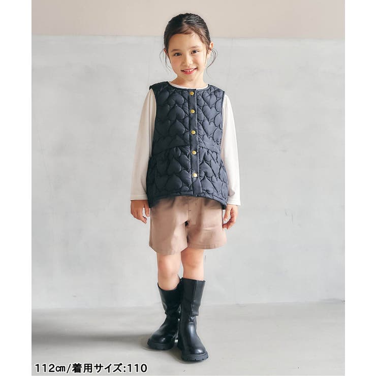 ハートキルトペプラムベスト  洗濯機で洗える | F.O.Online Store | 詳細画像3 