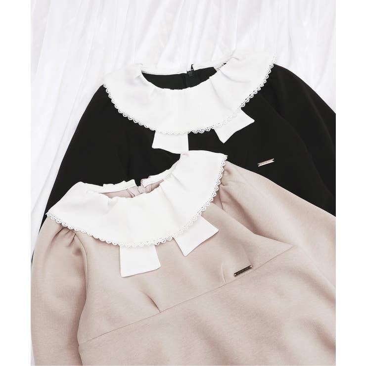 WEB限定 リボン襟フレアワンピース_アプレレクールマシェリ | F.O.Online Store | 詳細画像15