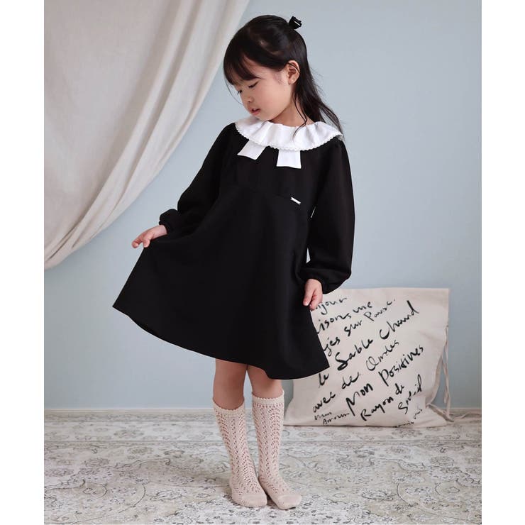 WEB限定 リボン襟フレアワンピース_アプレレクールマシェリ | F.O.Online Store | 詳細画像16