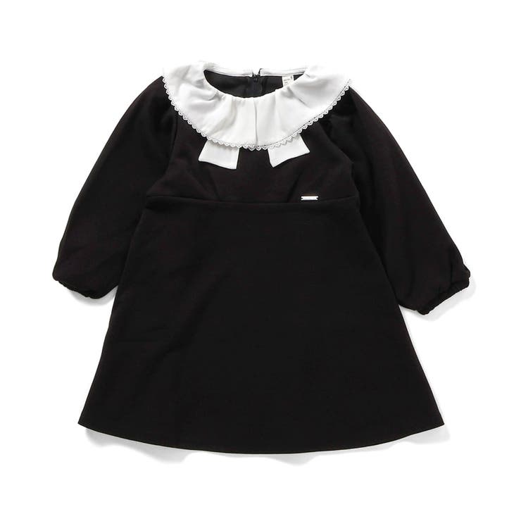 ブラック | WEB限定 リボン襟フレアワンピース_アプレレクールマシェリ | F.O.Online Store