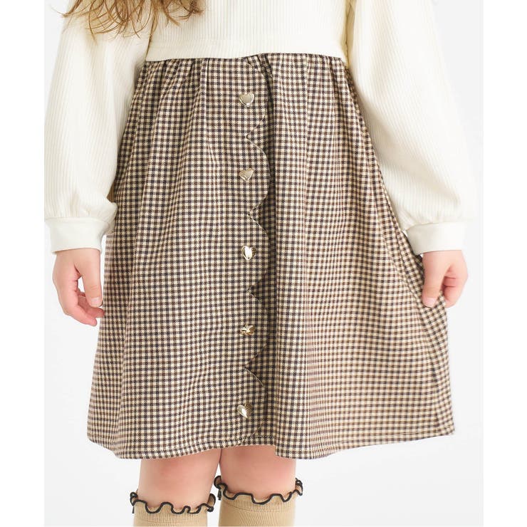 ハートボタンスカラップドッキングワンピース | F.O.Online Store | 詳細画像5 