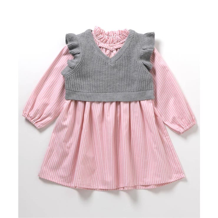フリルニットベスト&ワンピースセット | F.O.Online Store | 詳細画像16