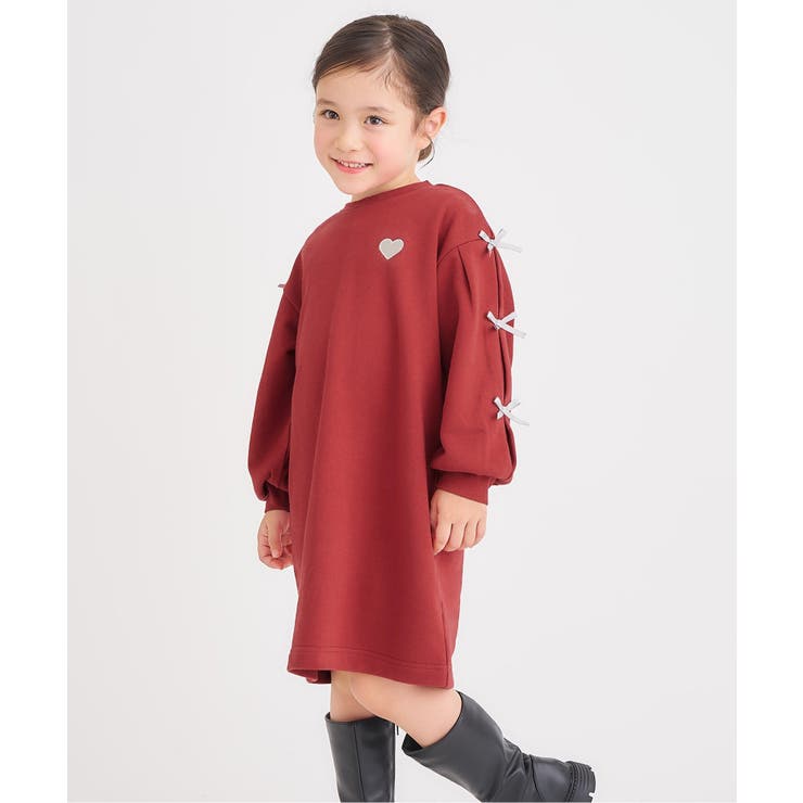 レッド | WEB限定 袖リボンワンピース | F.O.Online Store