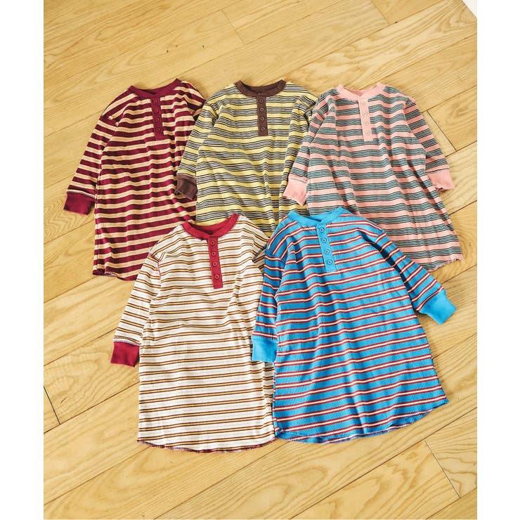 【リンク】ヘンリーネックマルチボーダーワンピース | F.O.Online Store | 詳細画像16 