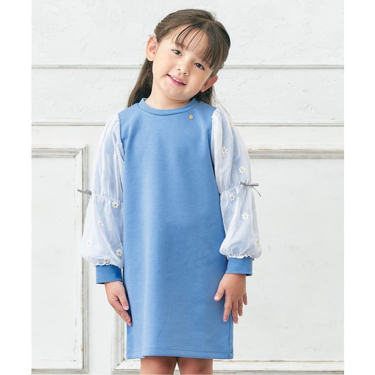 3柄刺繍チュールスリーブワンピース | F.O.Online Store | 詳細画像1 