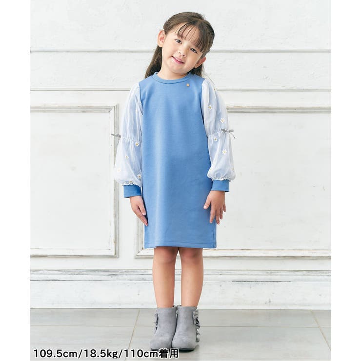 3柄刺繍チュールスリーブワンピース | F.O.Online Store | 詳細画像14 