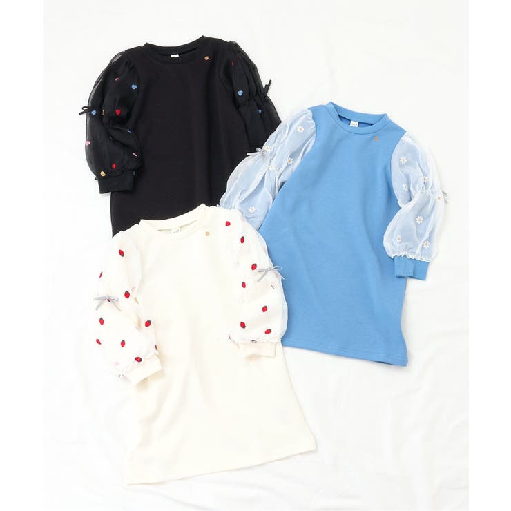 3柄刺繍チュールスリーブワンピース | F.O.Online Store | 詳細画像17 