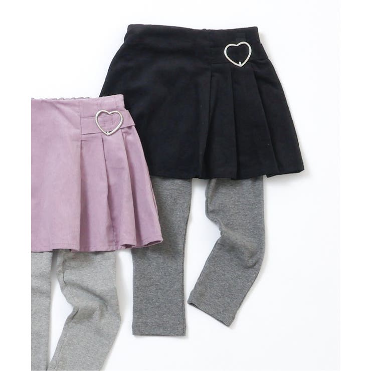 ブラック | レギンス付きプリーツスカート | F.O.Online Store