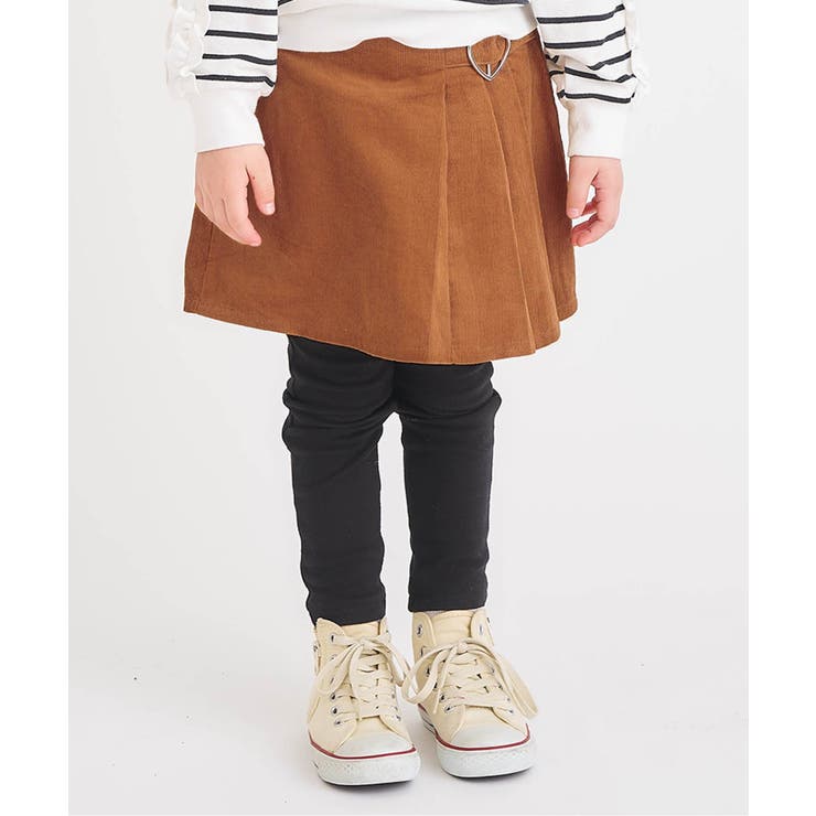 キャメル | レギンス付きプリーツスカート | F.O.Online Store