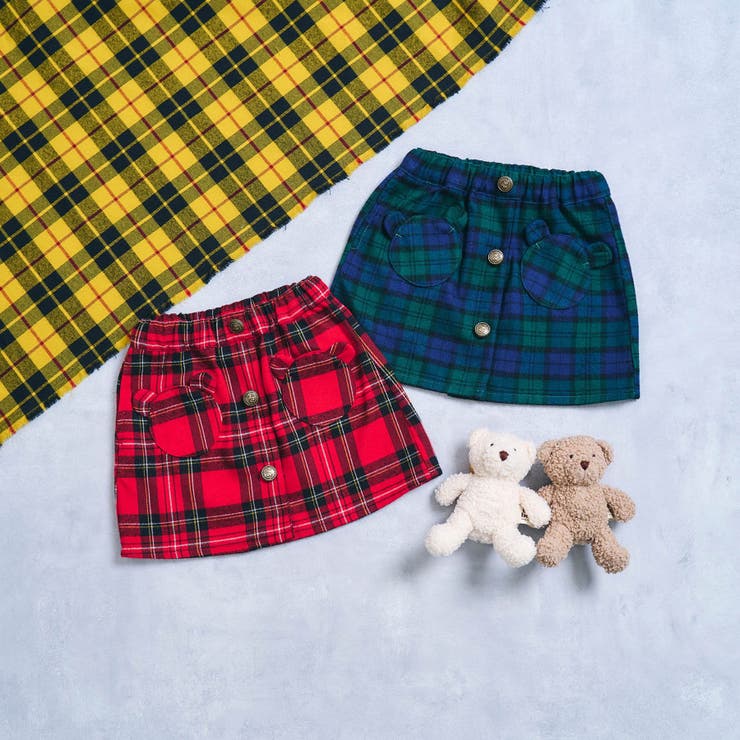 リンク】tiny bear チェックスカート[品番：FOKK0020742]｜F.O.