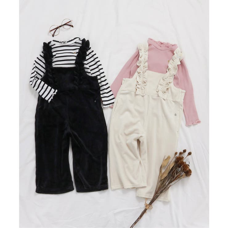 ベロアフリルサロペット  9分丈 | F.O.Online Store | 詳細画像7 