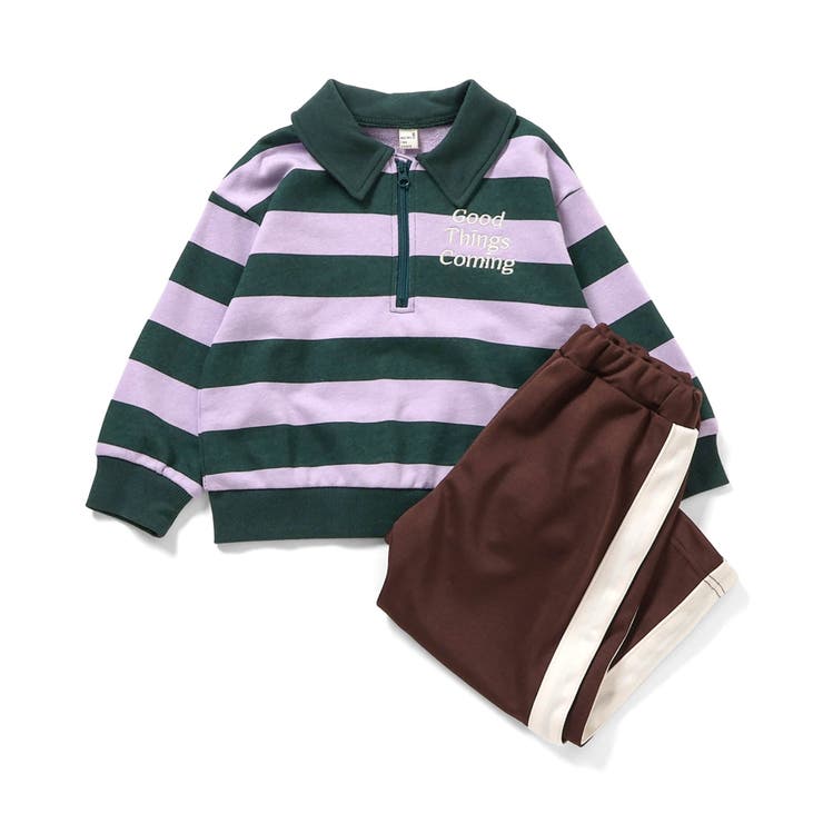 ボーダートップス&ラインパンツセットアップ  10分丈 | F.O.Online Store | 詳細画像2 