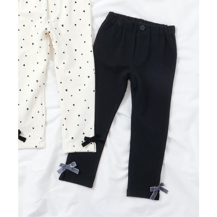 ブラック | 裾リボン/7days Style pants  10分丈 | F.O.Online Store