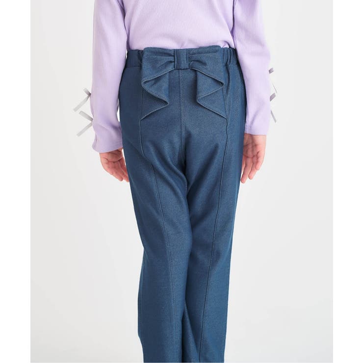 ブルー | バックリボンカットソーパンツ  10分丈 | F.O.Online Store