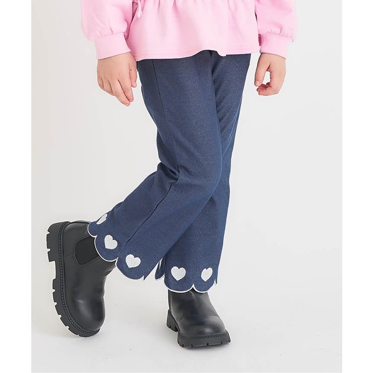 ブルー | WEB限定 裾スカラップカットソーパンツ  10分丈 | F.O.Online Store