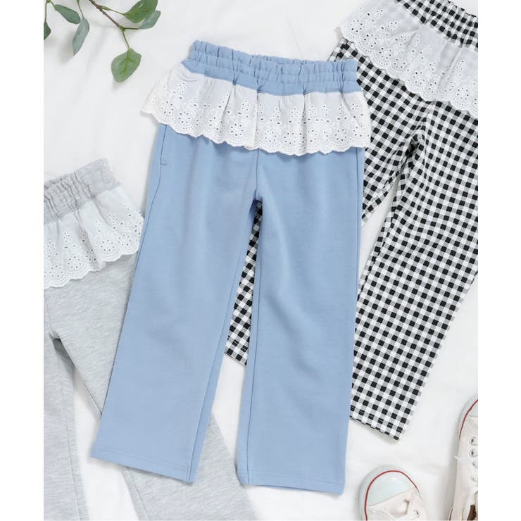 WEB限定 ペプラムレース/7days Style pants  10分丈 | F.O.Online Store | 詳細画像1 