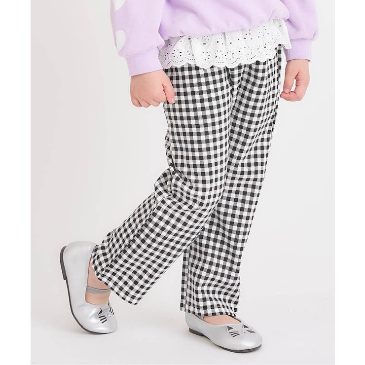 チェック柄 | WEB限定 ペプラムレース/7days Style pants  10分丈 | F.O.Online Store