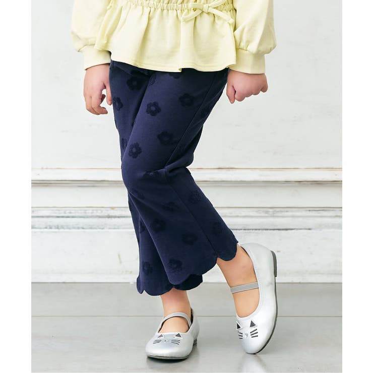 フラワージャガードスカラップパンツ  10分丈 | F.O.Online Store | 詳細画像1 