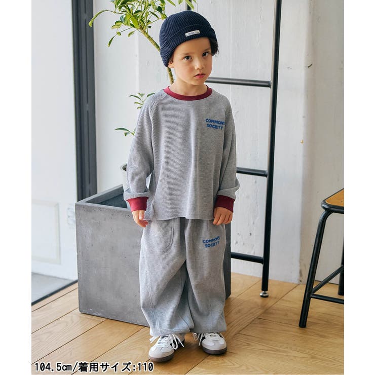 ワッフル配色ステッチ刺繍パンツ | F.O.Online Store | 詳細画像9 