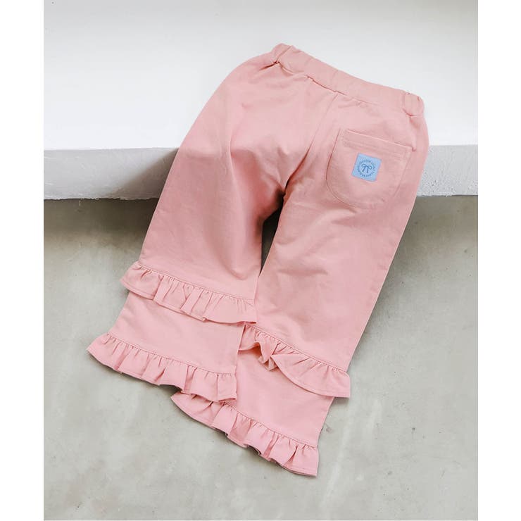 ピンク | ダブルフリルスウェットパンツ  10分丈 | F.O.Online Store