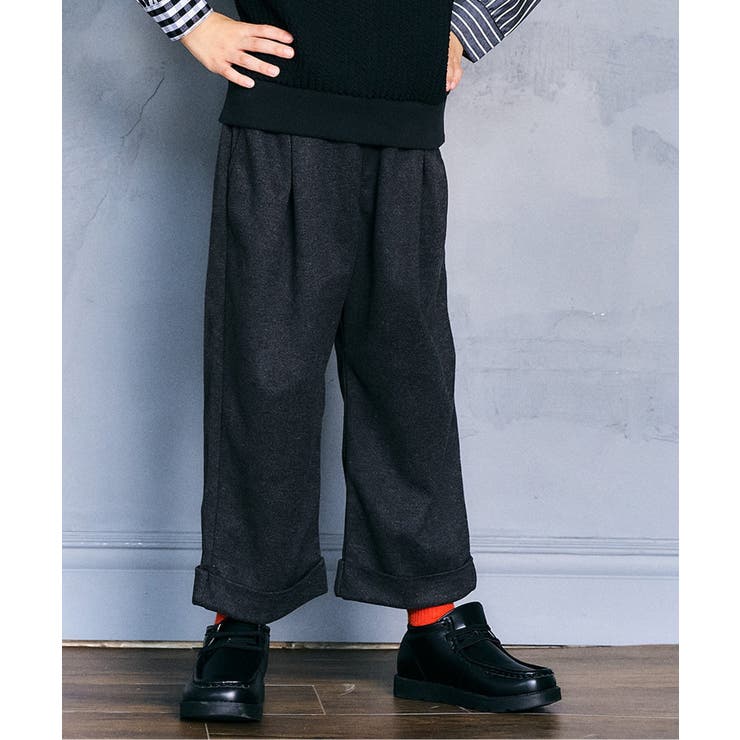 ウールライクワイドタックパンツ  10分丈 | F.O.Online Store | 詳細画像1 