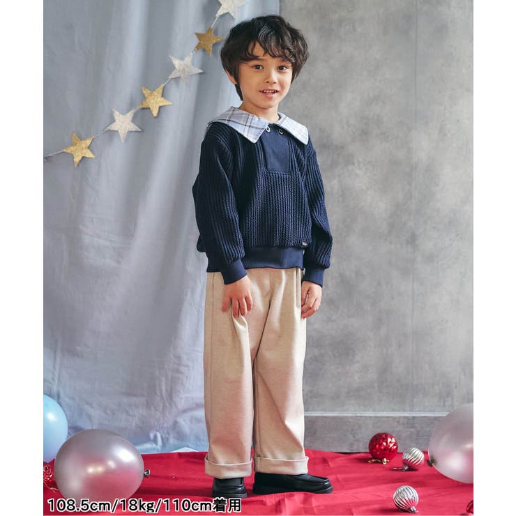 ウールライクワイドタックパンツ  10分丈 | F.O.Online Store | 詳細画像17 