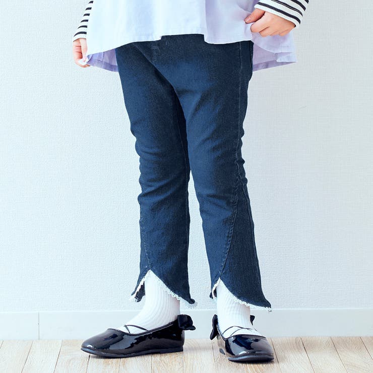 ピンク レース付きフレアパンツ SOLLON. パンツ レースフレアパンツ/レギンスパンツ レディース