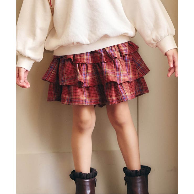 レッド | ティアードキュロットパンツ  | F.O.Online Store