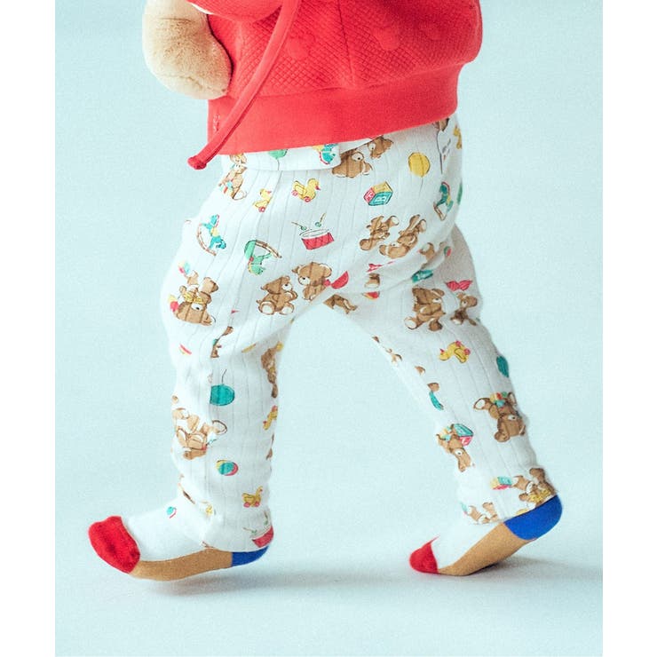 アイボリー | tiny bear Palette 総柄レギンス  10分丈 | F.O.Online Store