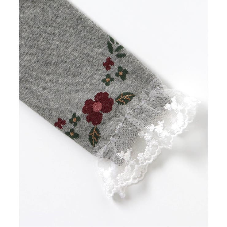 お花・雪柄裾レースレギンス | F.O.Online Store | 詳細画像3 