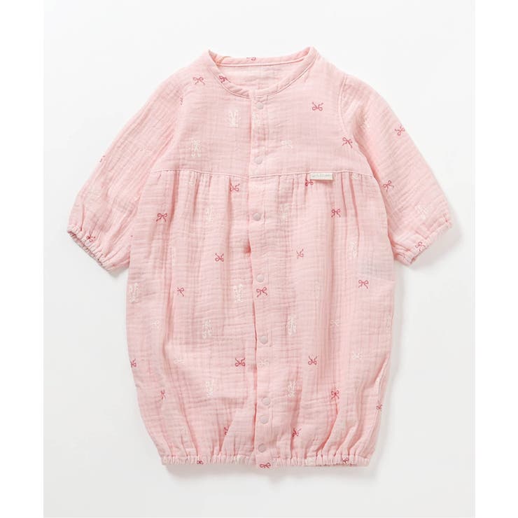 ピンク | ガーゼ総柄2wayオール | F.O.Online Store