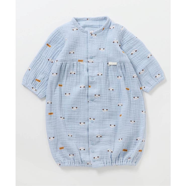 サックス | ガーゼ総柄2wayオール | F.O.Online Store