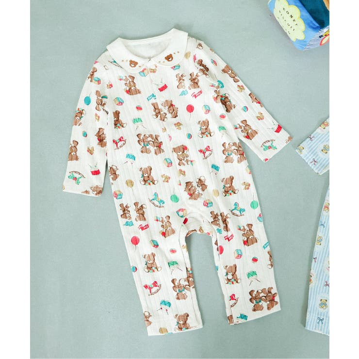 アイボリー | tiny bear Palette 衿付きカバーオール | F.O.Online Store