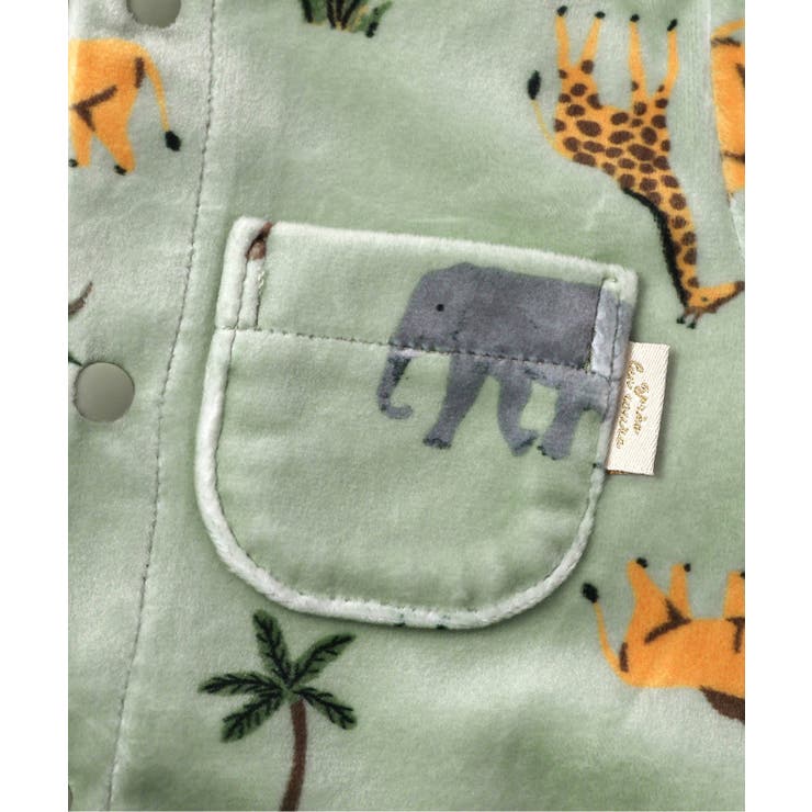 べロア総柄カバーオール | F.O.Online Store | 詳細画像3 